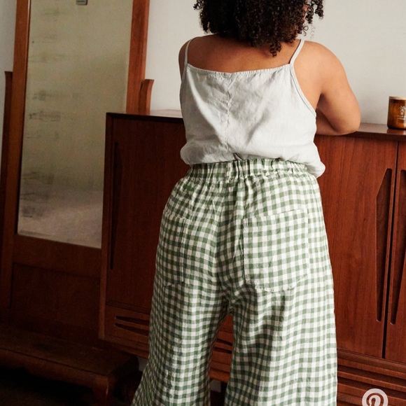 Linenfox Gingham Frankie Pants Sz L-XL - Picture 2 of 4